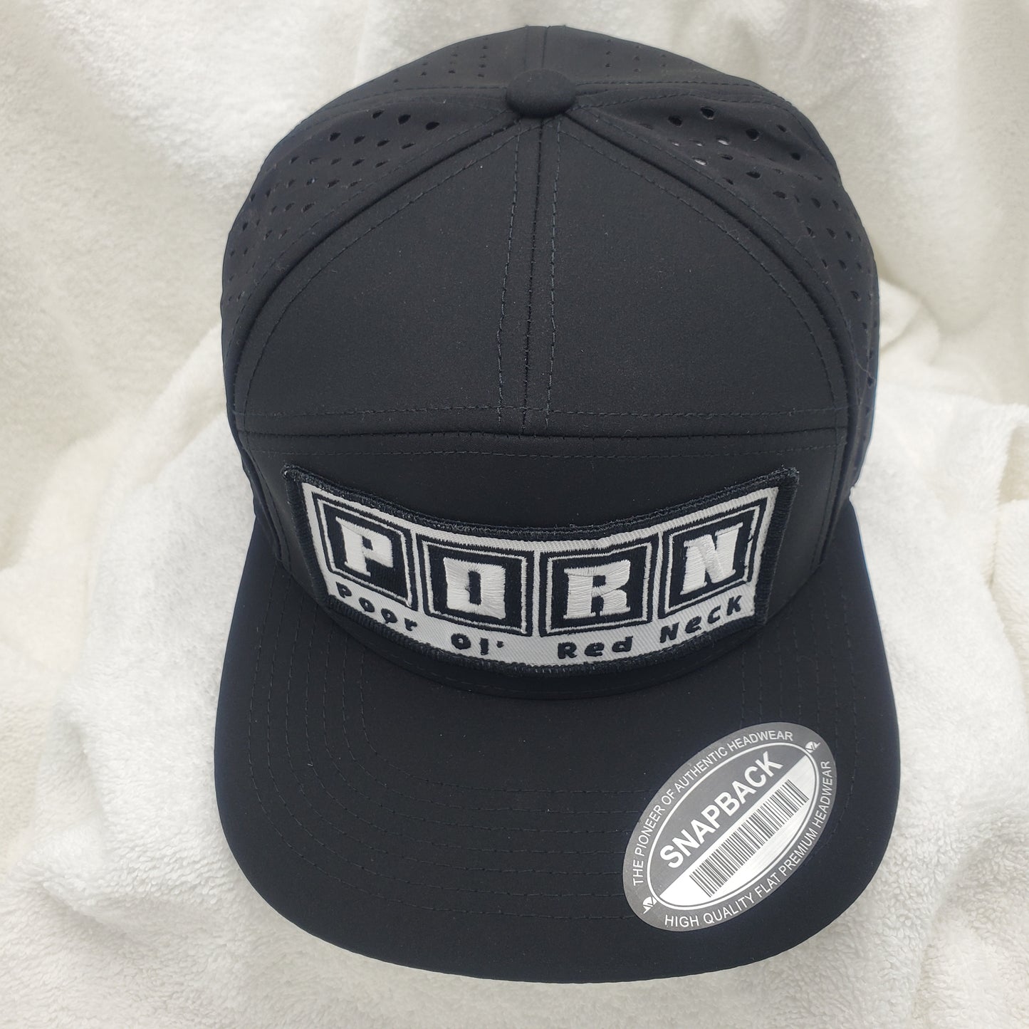 P.O.R.N. - Poor Ol' Red Neck Laser Vented Hat
