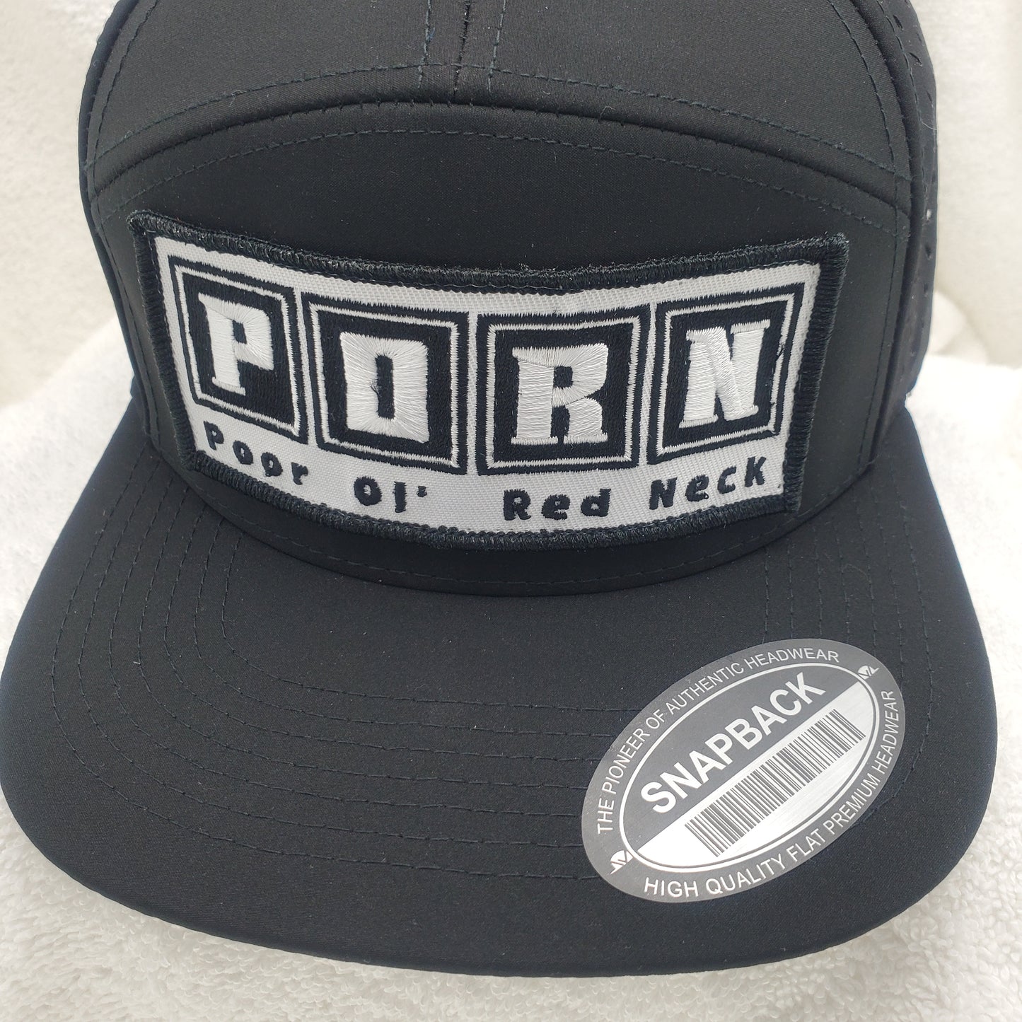 P.O.R.N. - Poor Ol' Red Neck Laser Vented Hat