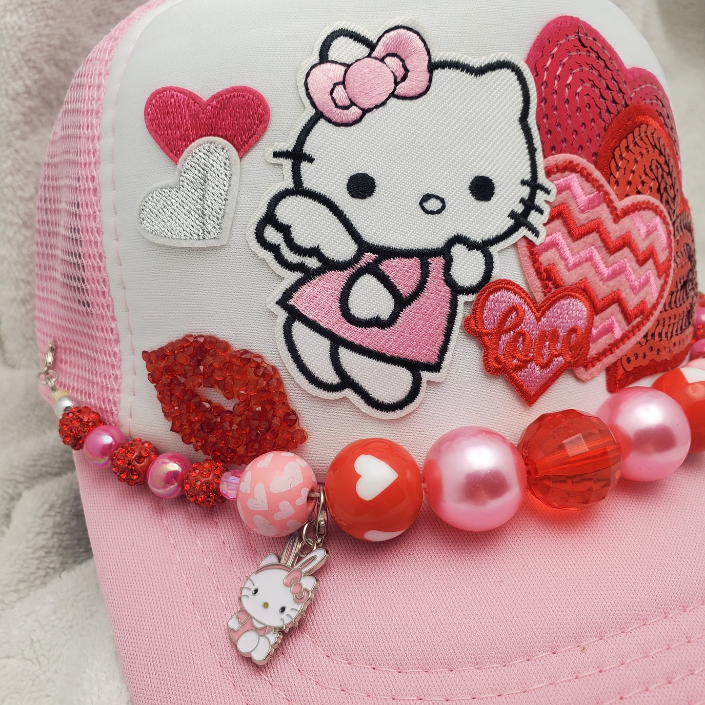 Angel Hello Kitty - Custom Trucker Hat - Valentine's Day - Sanrio - Love