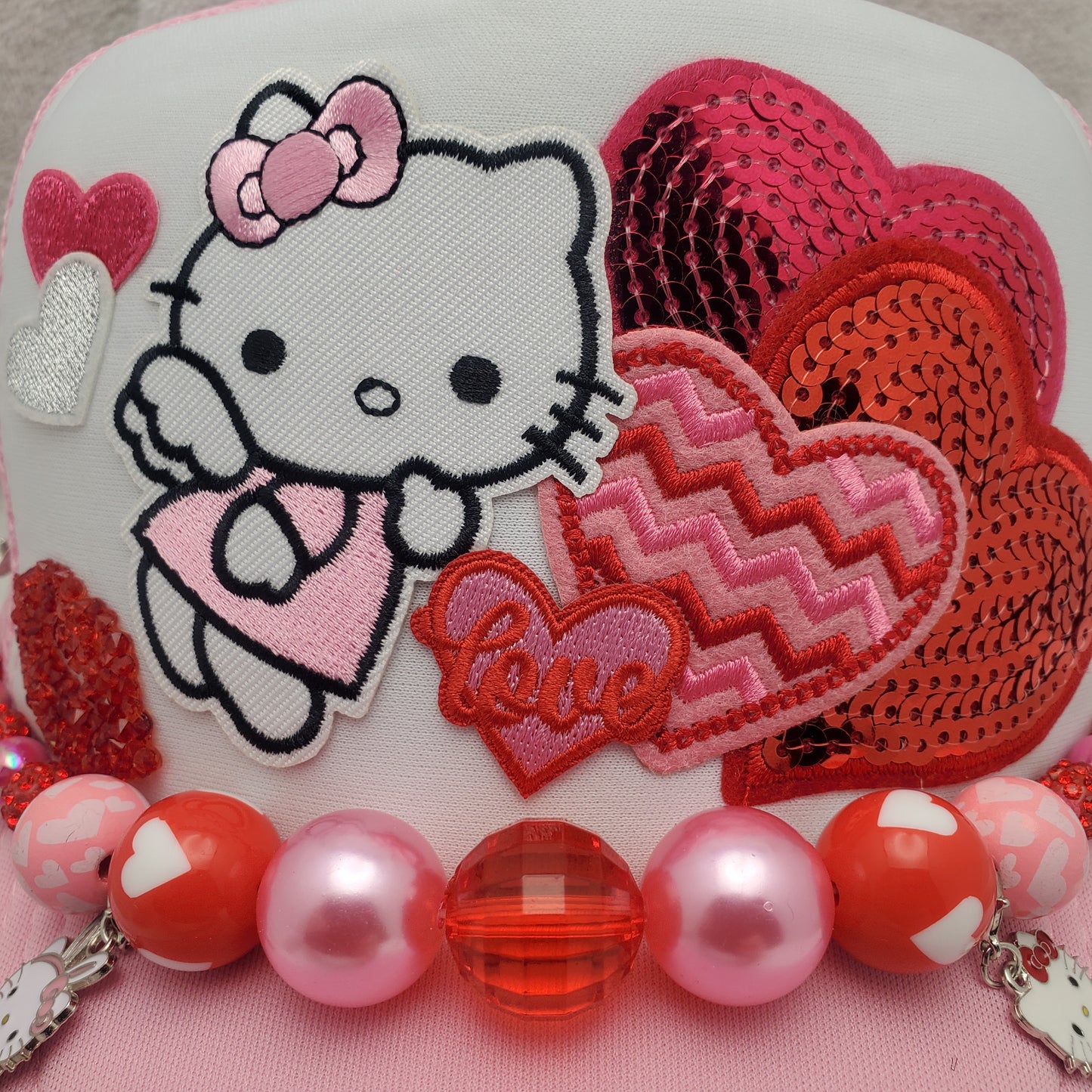 Angel Hello Kitty - Custom Trucker Hat - Valentine's Day - Sanrio - Love