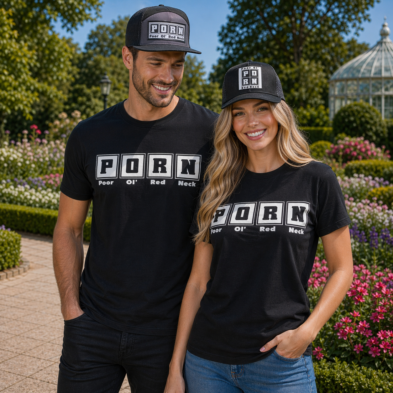 P.O.R.N. - Poor Ol' Red Neck - T-Shirt